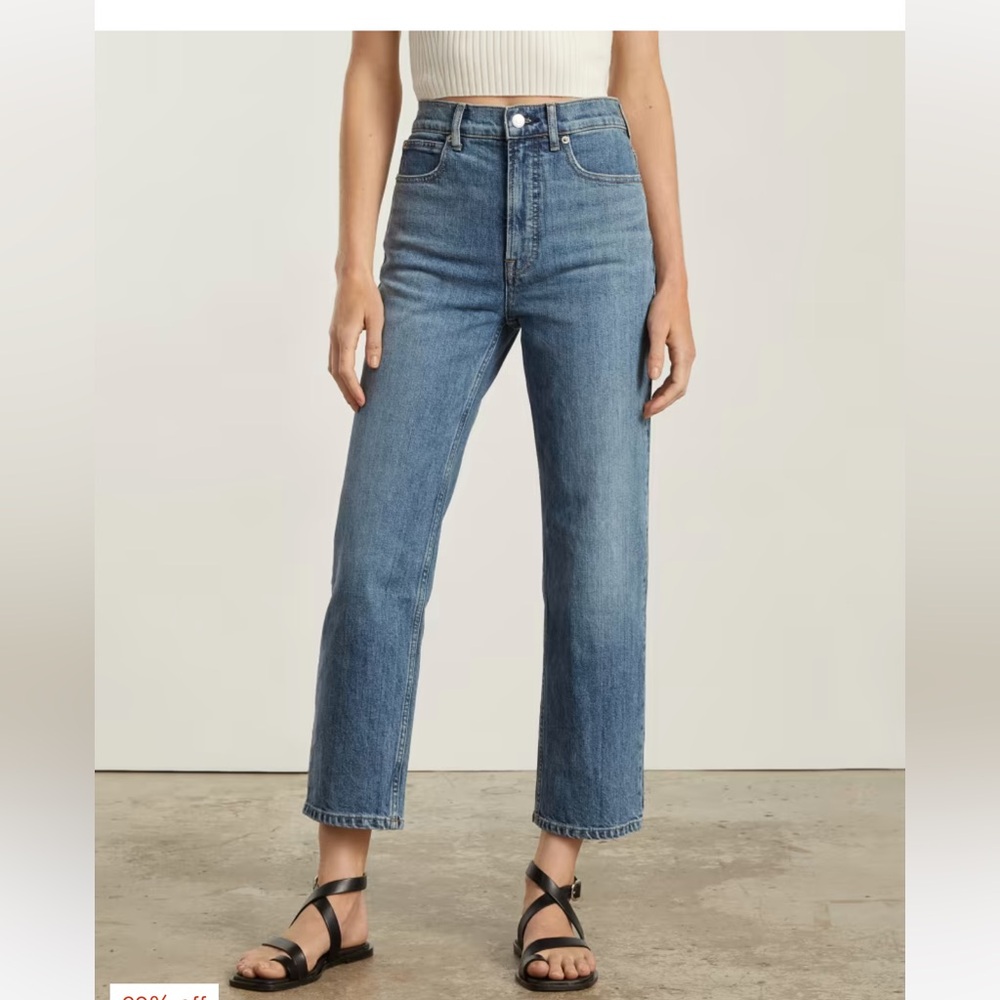 Everlane Way High Jean Folsom Blue 34